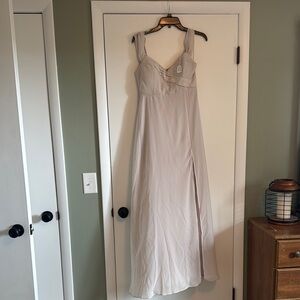 Birdy Grey Chiffon Almond Bridesmaid dress